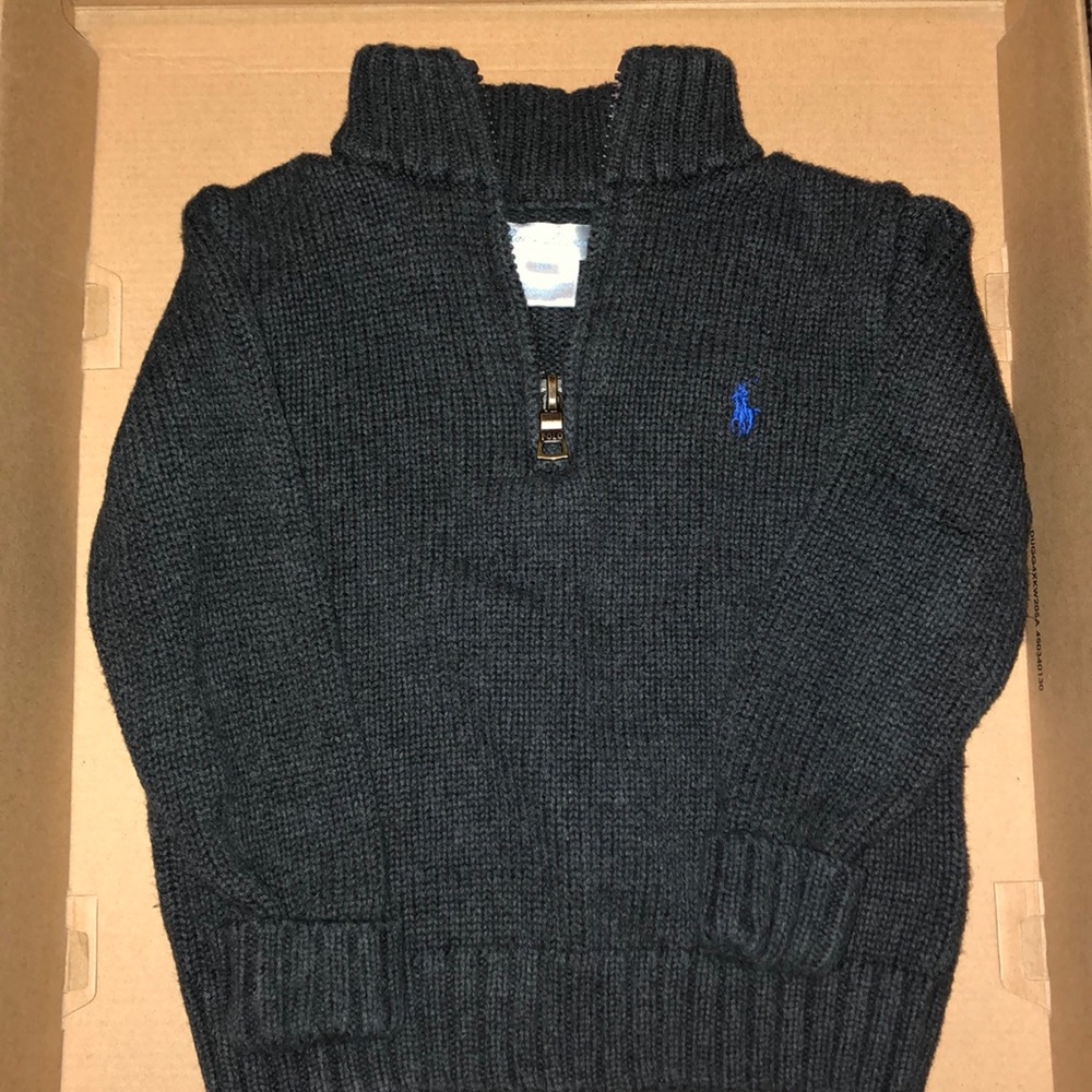 Ralph Lauren Half Zip Toddler Sweater